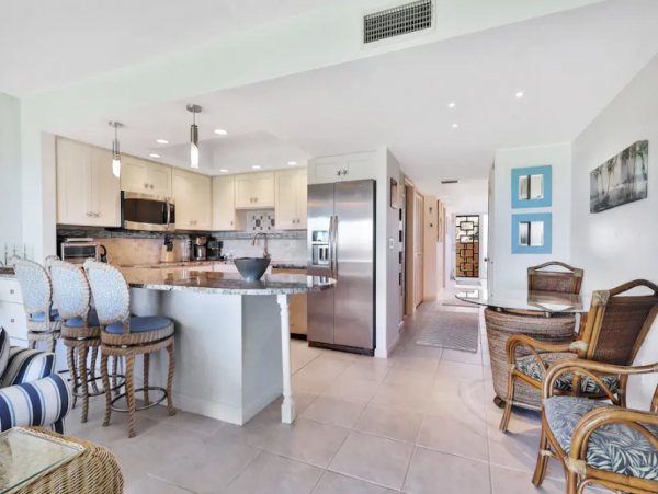 Longboat Key Beachfront One Bedroom Condo Partial Gulf Views